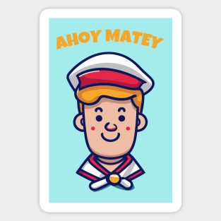 Ahoy Matey Sticker